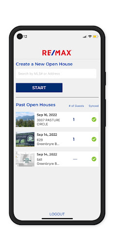 RE/MAX Open House Screen 2