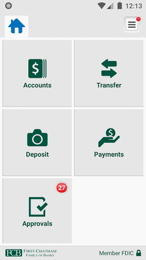 First Chatham Bank Business Screen 3