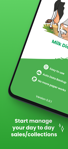 Android application Milk Dairy Collection Center screenshort
