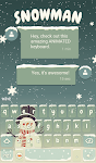 screenshot of Snowman Keyboard & Wallpaper