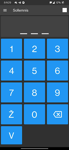 Android application Sollemnis screenshort