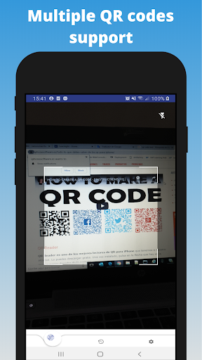 Android application QR Reader and Barcode Scanner screenshort