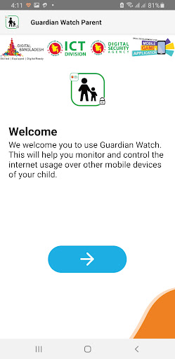 Android application Guardian Watch (Parent) screenshort