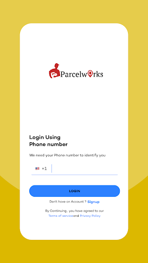 Parcelworks Driver Screen 2