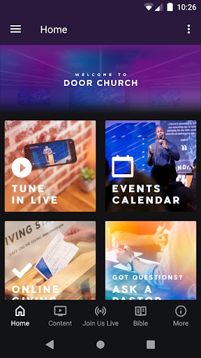 Android application Door Church screenshort