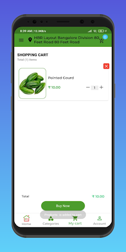Android application FreshlyOn screenshort
