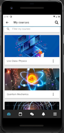 Android application NITESHPHYZICS screenshort