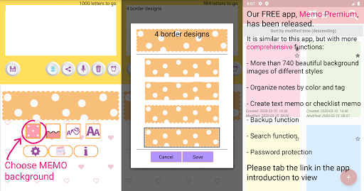 Sticky Memo Notepad Dots
