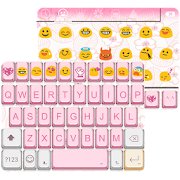 Retro Pink Emoji Keyboard Skin  Icon