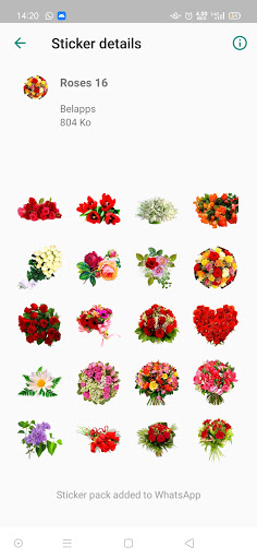 ملصقات ورود - Flowers stickers
