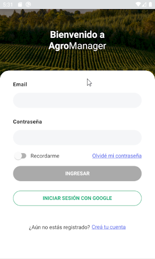 Android application AgroManager screenshort