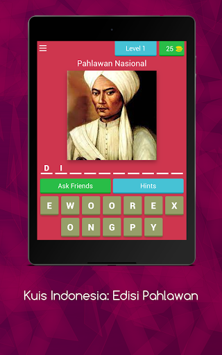 Kuis Indonesia Edisi Pahlawan Nasional