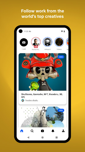Screenshot of Behance - Creative Portfolios