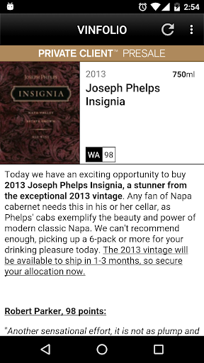 Vinfolio PRIVATE CLIENT