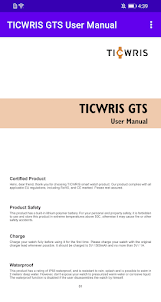 TICWRIS GTS User Manual