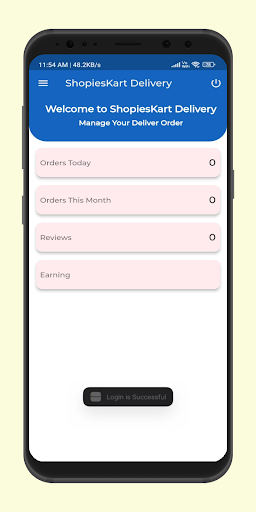 ShopiesKart Delivery Screen 2