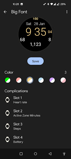 Big Font Watch Face screenshot 2