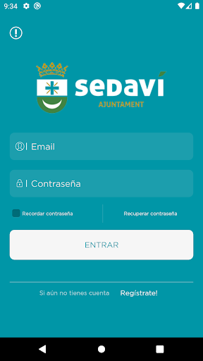 Android application Poliesportiu Sedaví screenshort