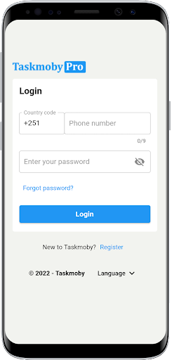 Android application Taskmoby Pro screenshort