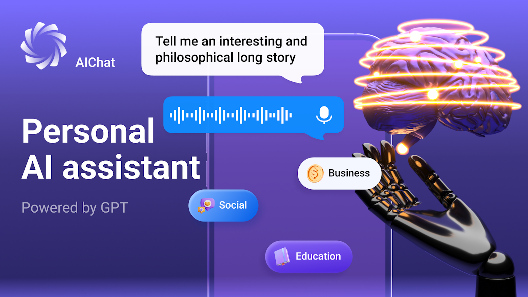 AIChat - Personal AI Assistant 1.3.0 APK + Mod (Remove ads / Unlocked / Plus / Full / Optimized) for Android