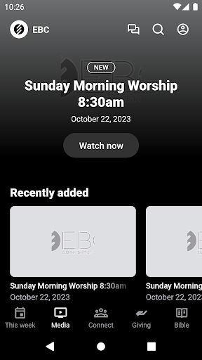 Eubank Baptist Church Screen 2