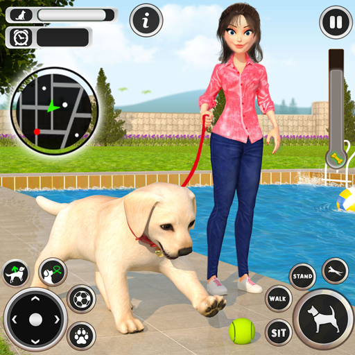 Dog Simulator Pet Dog Games 3D logo