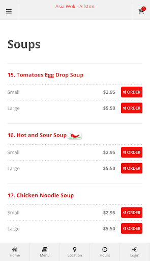 Asia Wok Allston Online Order Screen 3