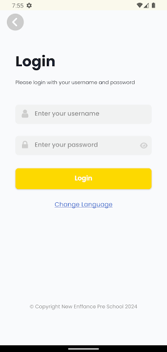 Android application Enffance Pre School screenshort