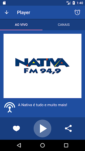 Android application Nativa FM Poços de Caldas screenshort