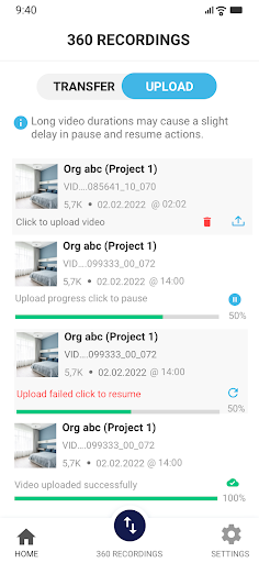 Android application Aiforsite 360 screenshort