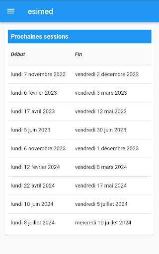 esimed étudiants Screen 2