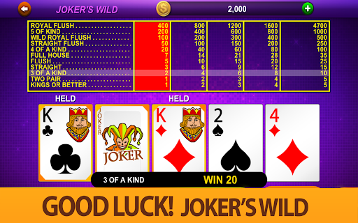World of Video Poker Screen 2