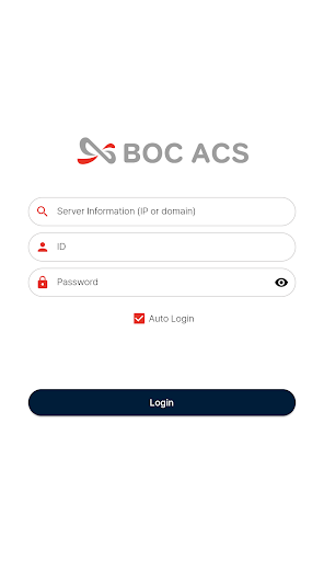 BOC ACS APP Screen 2
