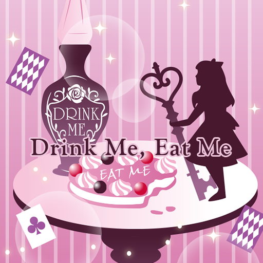 Alice Theme Drink Me,Eat Me logo