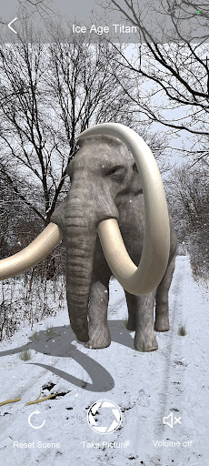 Android application Prehistoric Trail AR screenshort