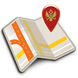 Map of Montenegro offline icon