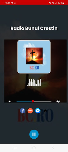 Android application Radio Bunul Crestin screenshort