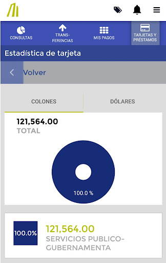 Android application BN Móvil screenshort