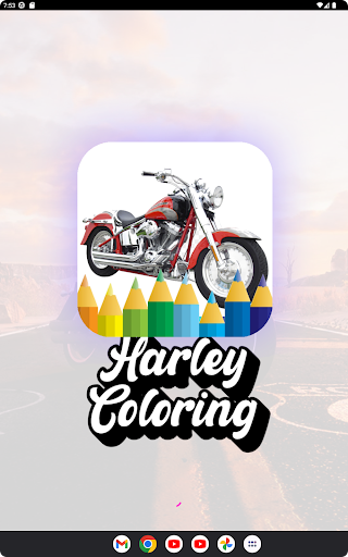 Android application Harley Coloring Adventure screenshort