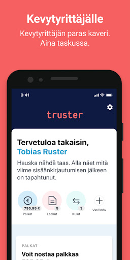 Android application Truster light entrepreneur screenshort