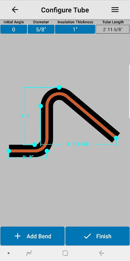 Android application Bend Designer screenshort
