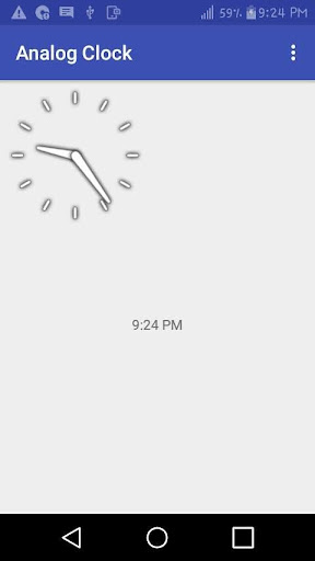 Analog clock Screen 2
