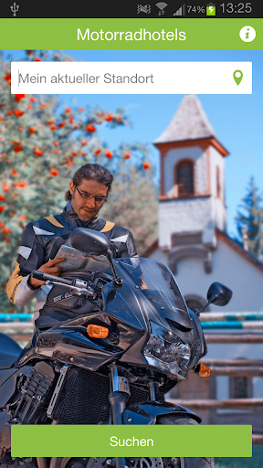Android application Motorradhotels screenshort