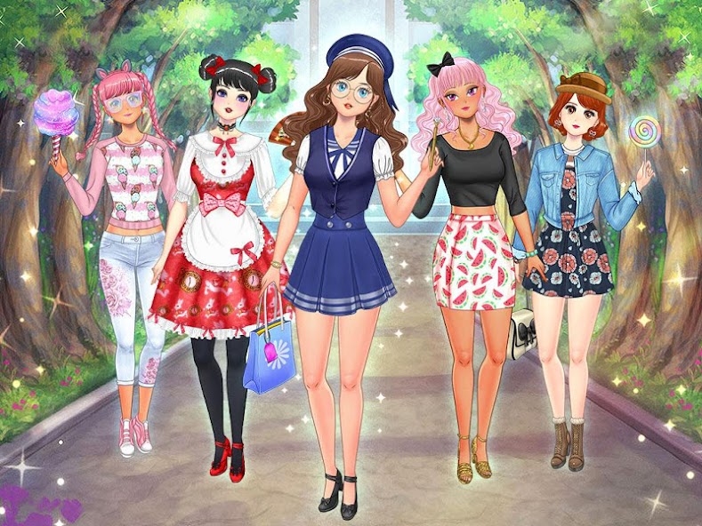 🔥 Download Anime Doll Dress Up Games 1.0.1 [unlocked] APK MOD. The cutest  dress up game with anime characters 