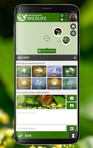 Android application Green Growth Wildlife screenshort