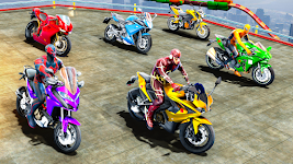 screenshot of Super Hero Bike: Racing Game