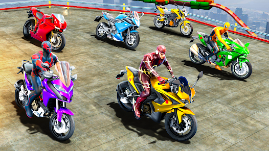 Super Hero Game Bike Game 3D v4.7 (Unlocked) Gallery 3