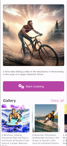 Android application PhotoBots - AI Photo Creator screenshort