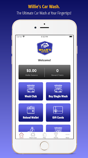 Android application Willie's Car Wash screenshort