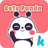 Kika Cute Panda Sticker Gif icon